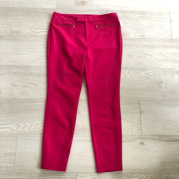 NWT Forever 21 Exclusive Zip-Pocket Skinny Ankle Stretch Trouser Pants - Picture 13 of 16